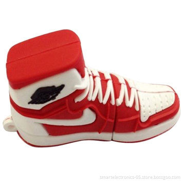 Shoes USB Flash Drive/Customized Package/Printing, 3-year Warranty, 64MB-128GB/Grade A, MOQ of 50pcs